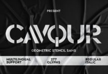 Cavqur Font Poster 1