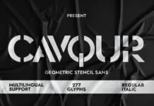 Cavqur Font Poster 1