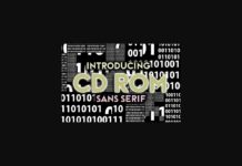 CD Rom Font Poster 1