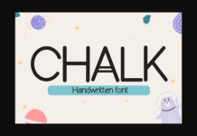 Chalk Font Poster 1