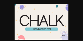 Chalk Font Poster 1