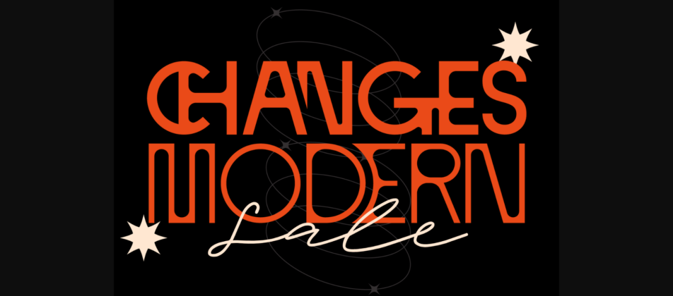 Changes Modern Font Poster 3