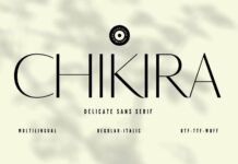 Chikira Font Poster 1