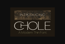 Chole Font Poster 1