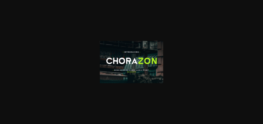 Chorazon Font Poster 3