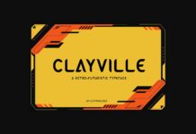 Clayville Font Poster 1