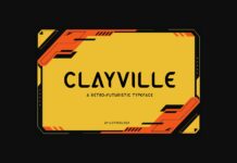 Clayville Font Poster 1