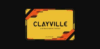 Clayville Font Poster 1