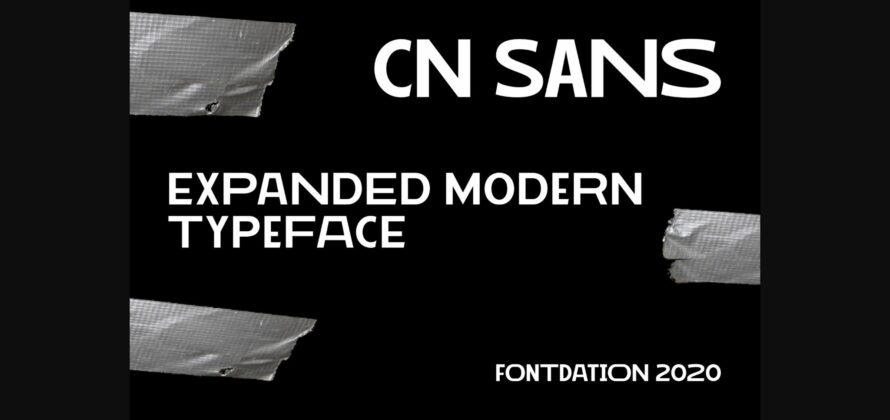 CN Sans Font Poster 3