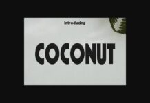 Coconut Font Poster 1