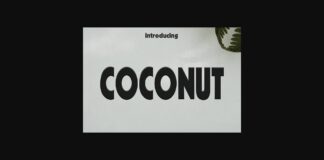 Coconut Font Poster 1