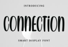 Connection Font Poster 1