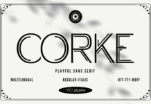 Corke Font Poster 1