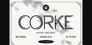 Corke Font Poster 1