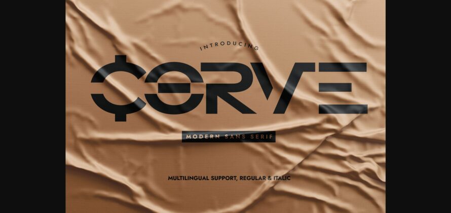 Corve Font Poster 3