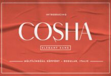 Cosha Font Poster 1