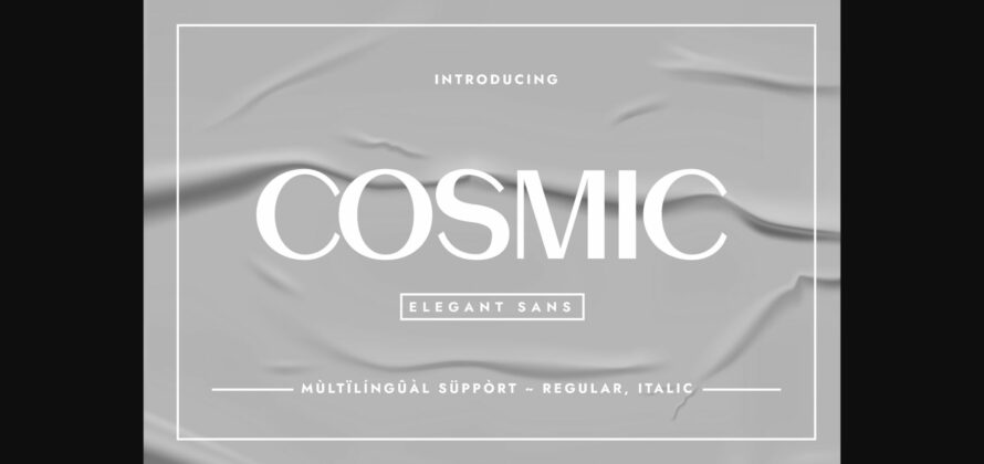 Cosmic Font Poster 3