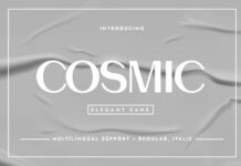 Cosmic Font Poster 1