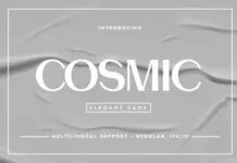 Cosmic Font Cosmic Font Poster 1