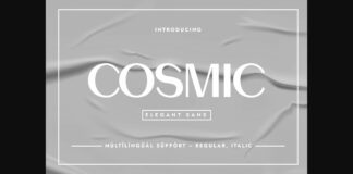 Cosmic Font Poster 1