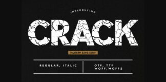 Crack Font Poster 1