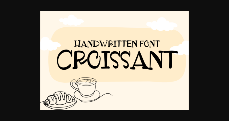 Croissant Font Poster 3