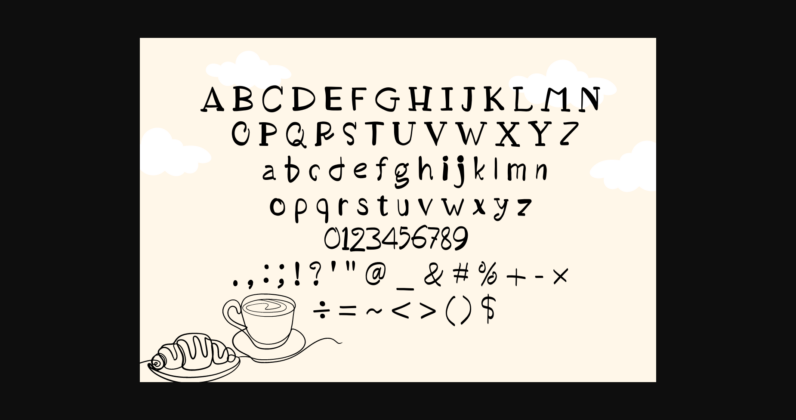 Croissant Font Poster 2