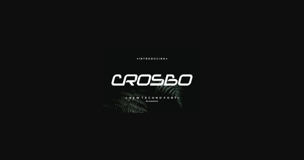 Crosbo Font Poster 3