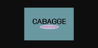 Cabagge Font Poster 1