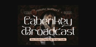 Cabenkey Broadcast Font Poster 1