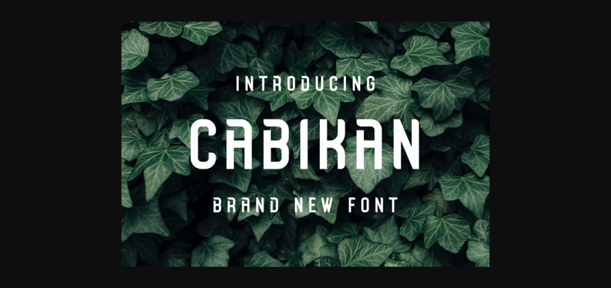 Cabikan Font Poster 3