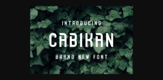 Cabikan Font Poster 1