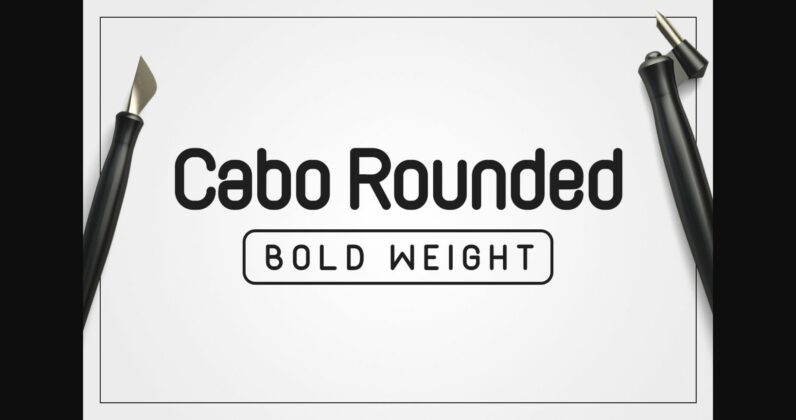 Cabo Rounded Bold Font Poster 3