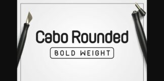 Cabo Rounded Bold Font Poster 1