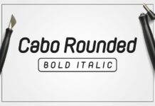 Cabo Rounded Bold Italic Font Poster 1