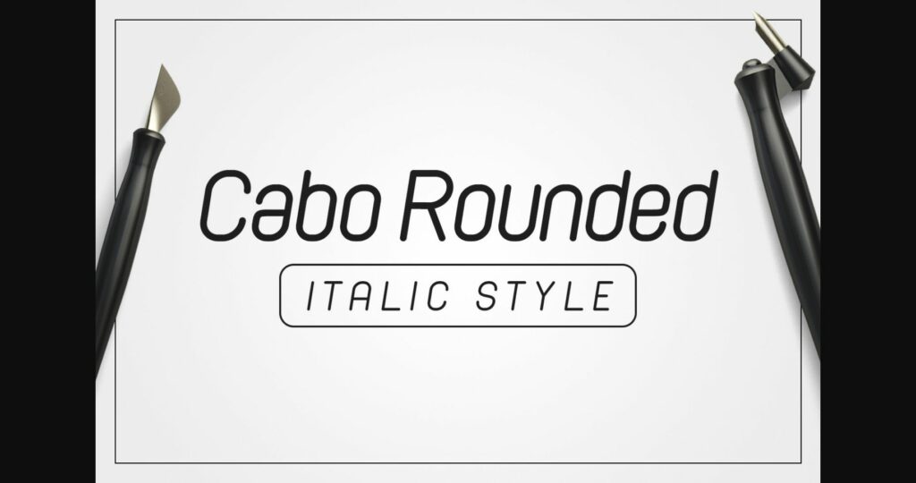 Cabo Rounded Italic Font Poster 3