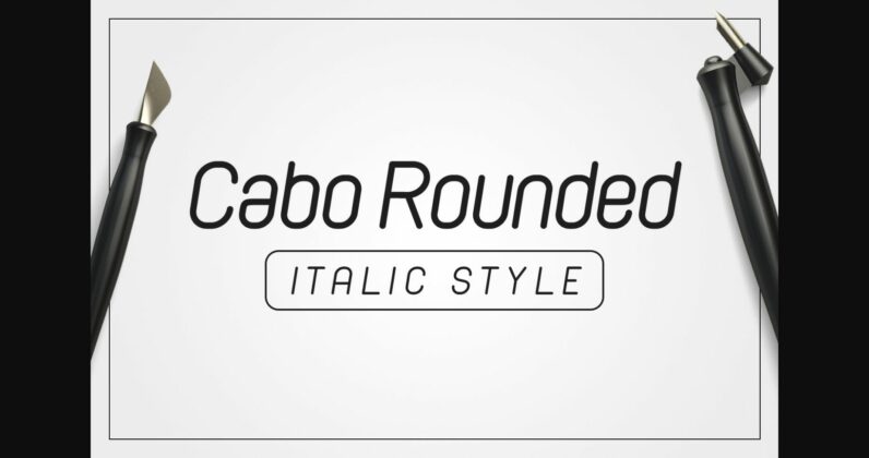 Cabo Rounded Italic Font Poster 3