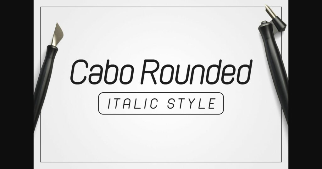 Cabo Rounded Italic Font Poster 1