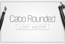 Cabo Rounded Light Font Poster 1