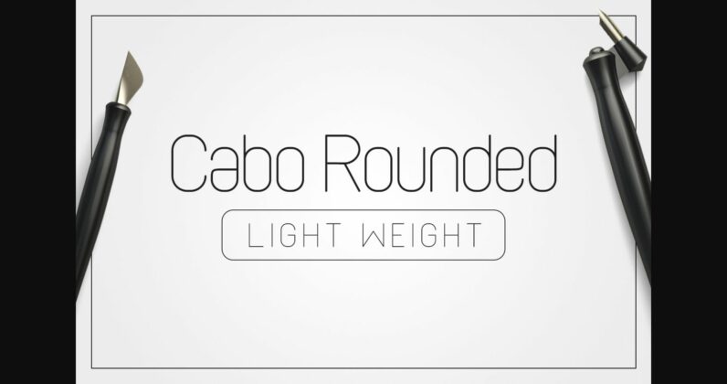 Cabo Rounded Light Font Poster 1