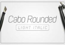 Cabo Rounded Light Italic Font Poster 1