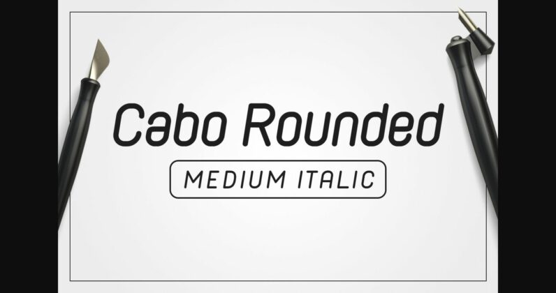 Cabo Rounded Medium Italic Font Poster 3