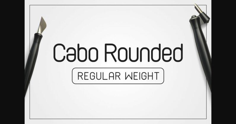 Cabo Rounded Regular Font Poster 3