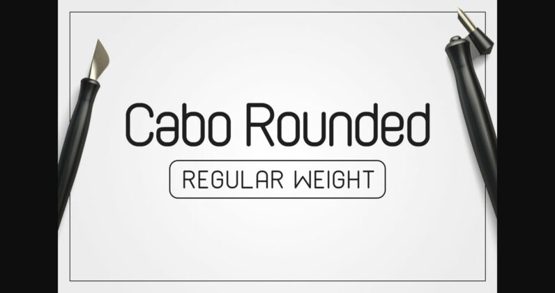 Cabo Rounded Regular Font Poster 1