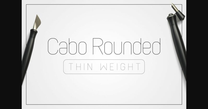 Cabo Rounded Thin Font Poster 3