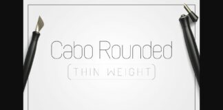Cabo Rounded Thin Font Poster 1