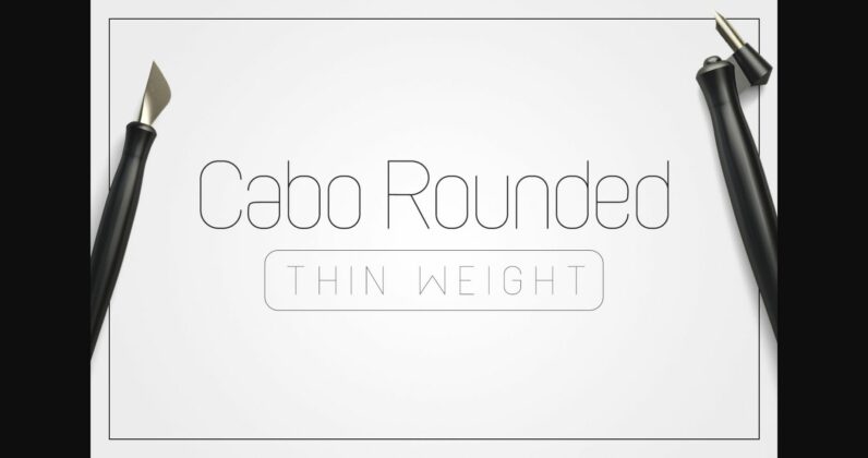 Cabo Rounded Thin Font Poster 1