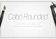 Cabo Rounded Thin Italic Font Cabo Rounded Thin Italic Font Poster 1