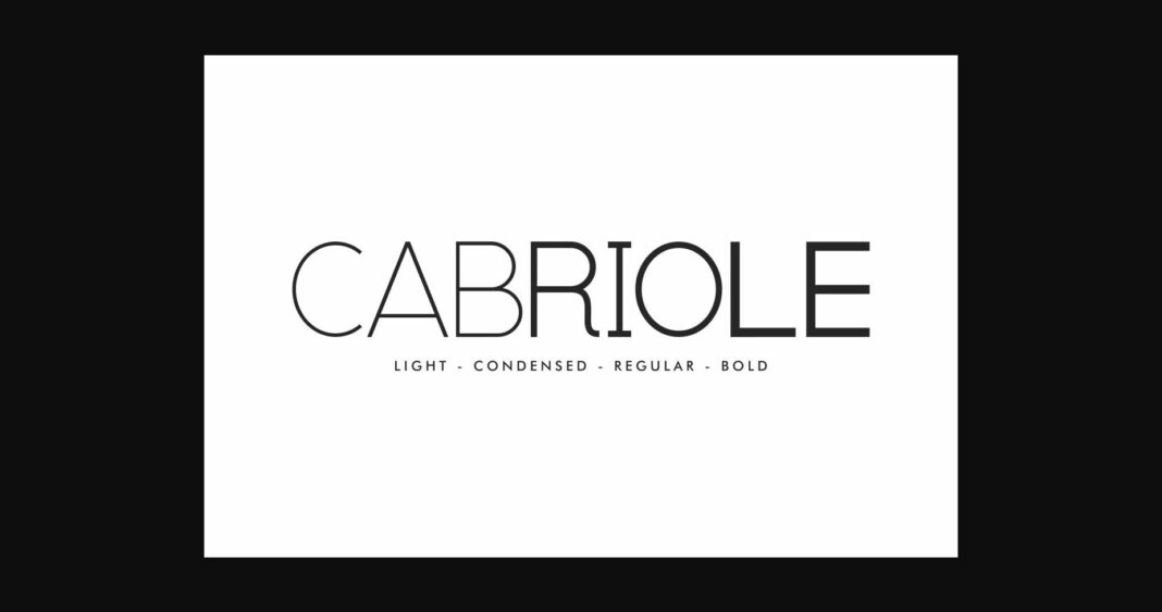 Cabriole Font Poster 3