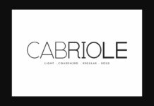 Cabriole Font Poster 1